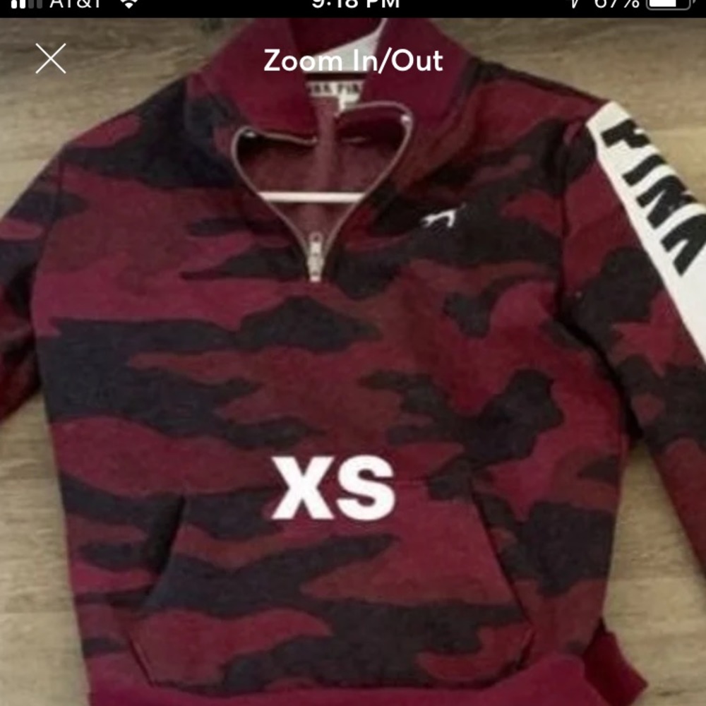 Victoria Secret Pink Camo Pullover XS Like New